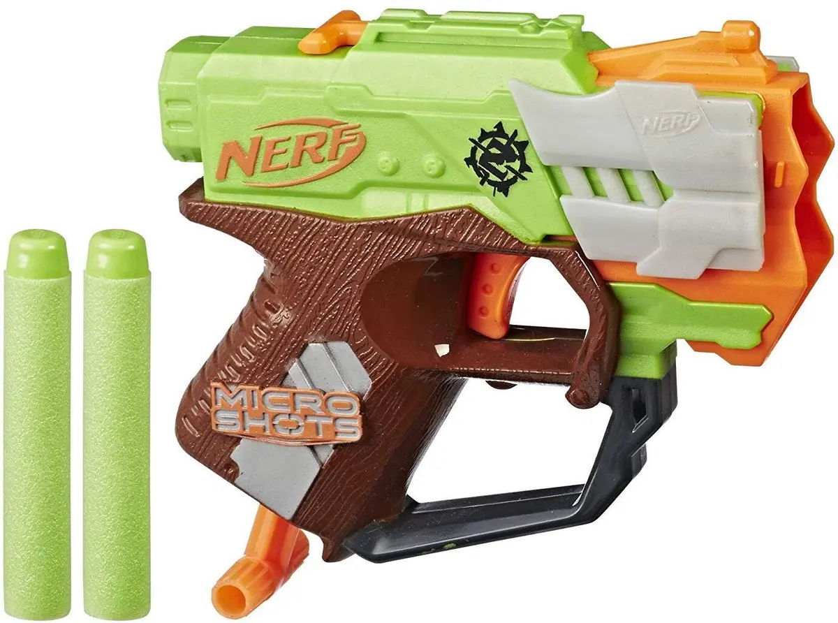 Nerf MicroShots Zombie Strike Crossfire Bow | Mini Foam Blaster for Kids 8+ - main product image
