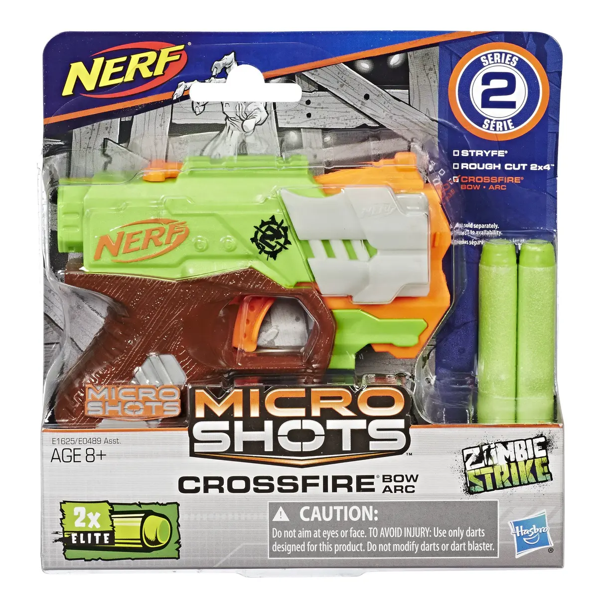 Nerf MicroShots Zombie Strike Crossfire Bow | Mini Foam Blaster for Kids 8+ - view 2