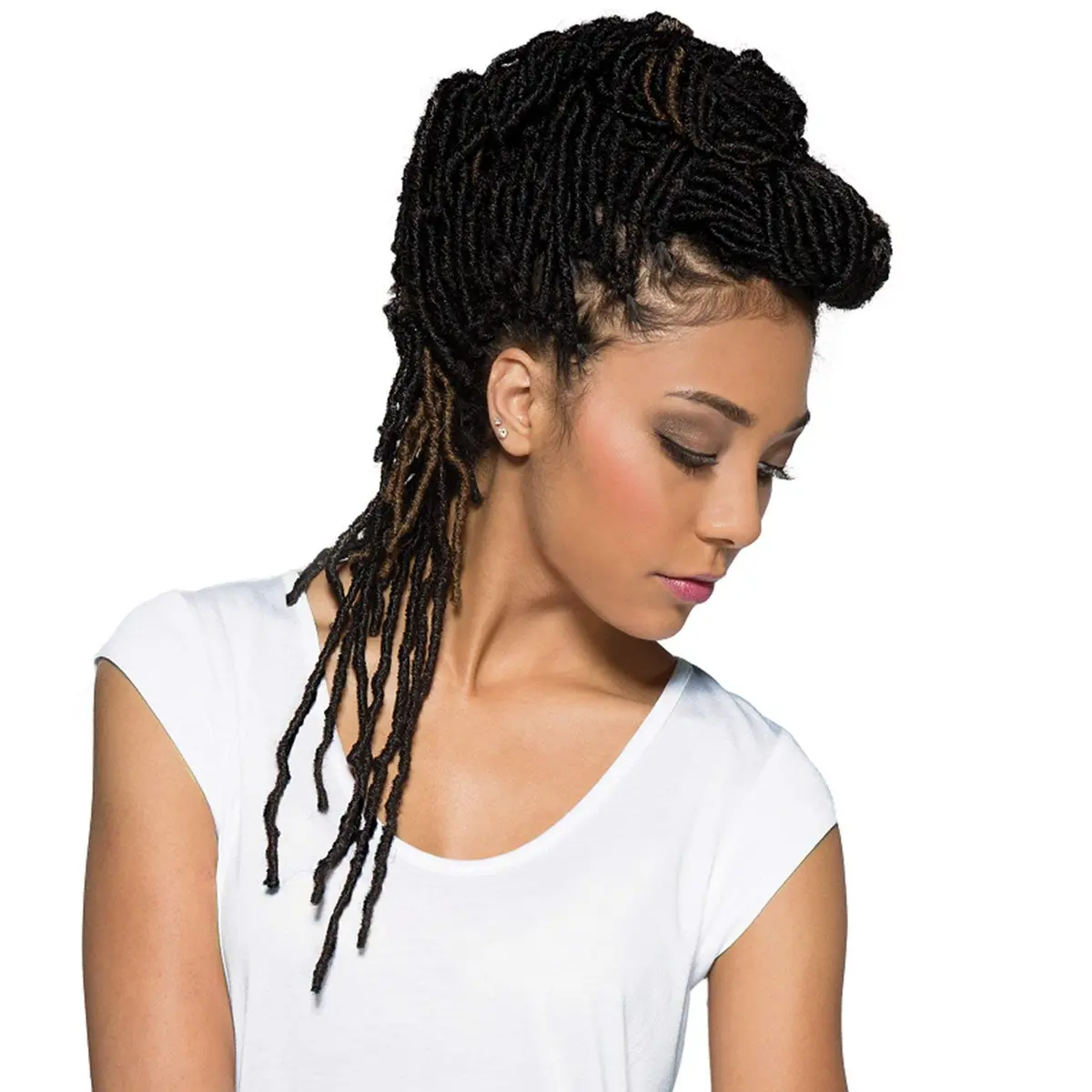 Bobbi Boss Synthetic Hair Crochet Braids 18" (4-Pack, 99J) | African Roots Braid Collection, Kinky Texture - view 4