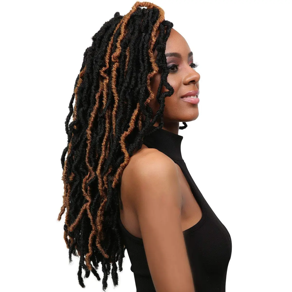 Bobbi Boss Synthetic Hair Crochet Braids 18" (4-Pack, 99J) | African Roots Braid Collection, Kinky Texture - view 6