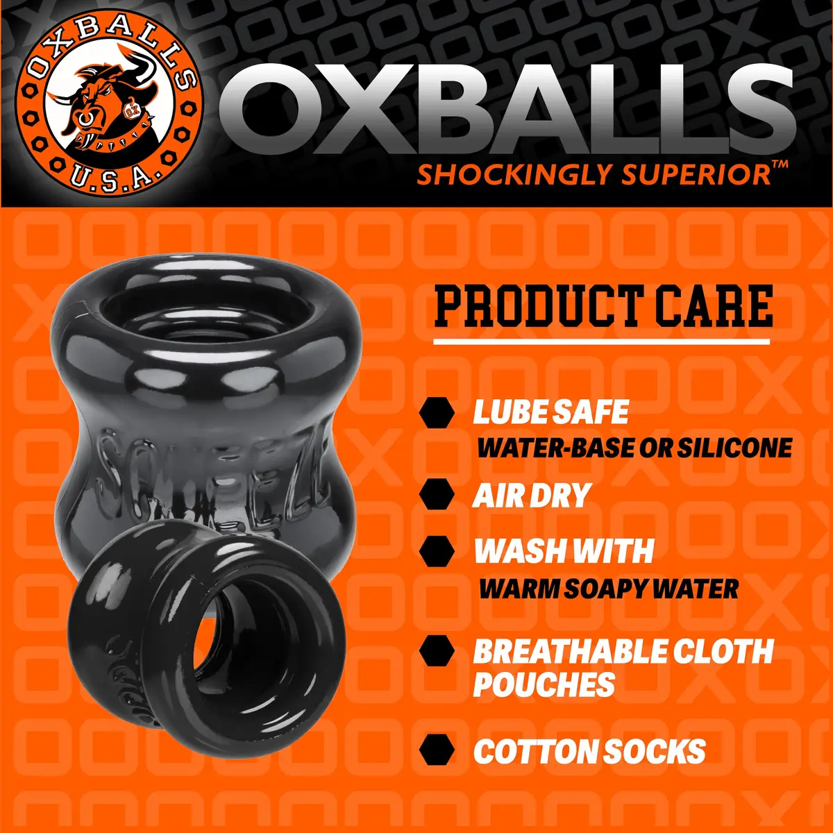 Oxballs Squeeze Ballstretcher 2in | Enhances Stretch & Stamina - view 6
