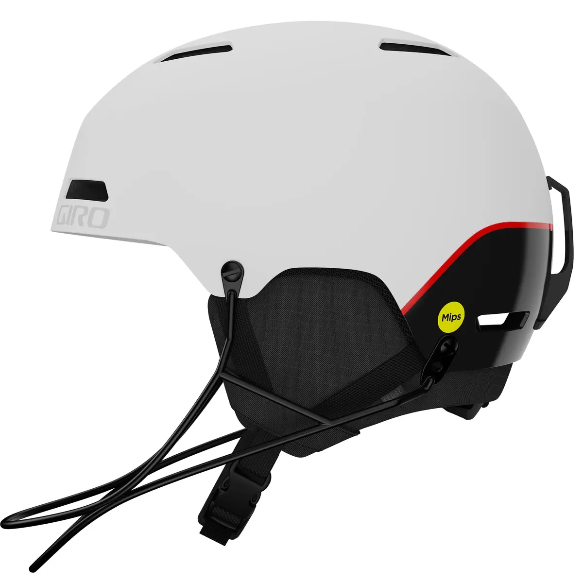 Giro Ledge SL MIPS Snow Helmet - Matte White (Limited) - Size L (59-62.5cm) | MIPS Impact Protection with Removable Chinbar - main product image