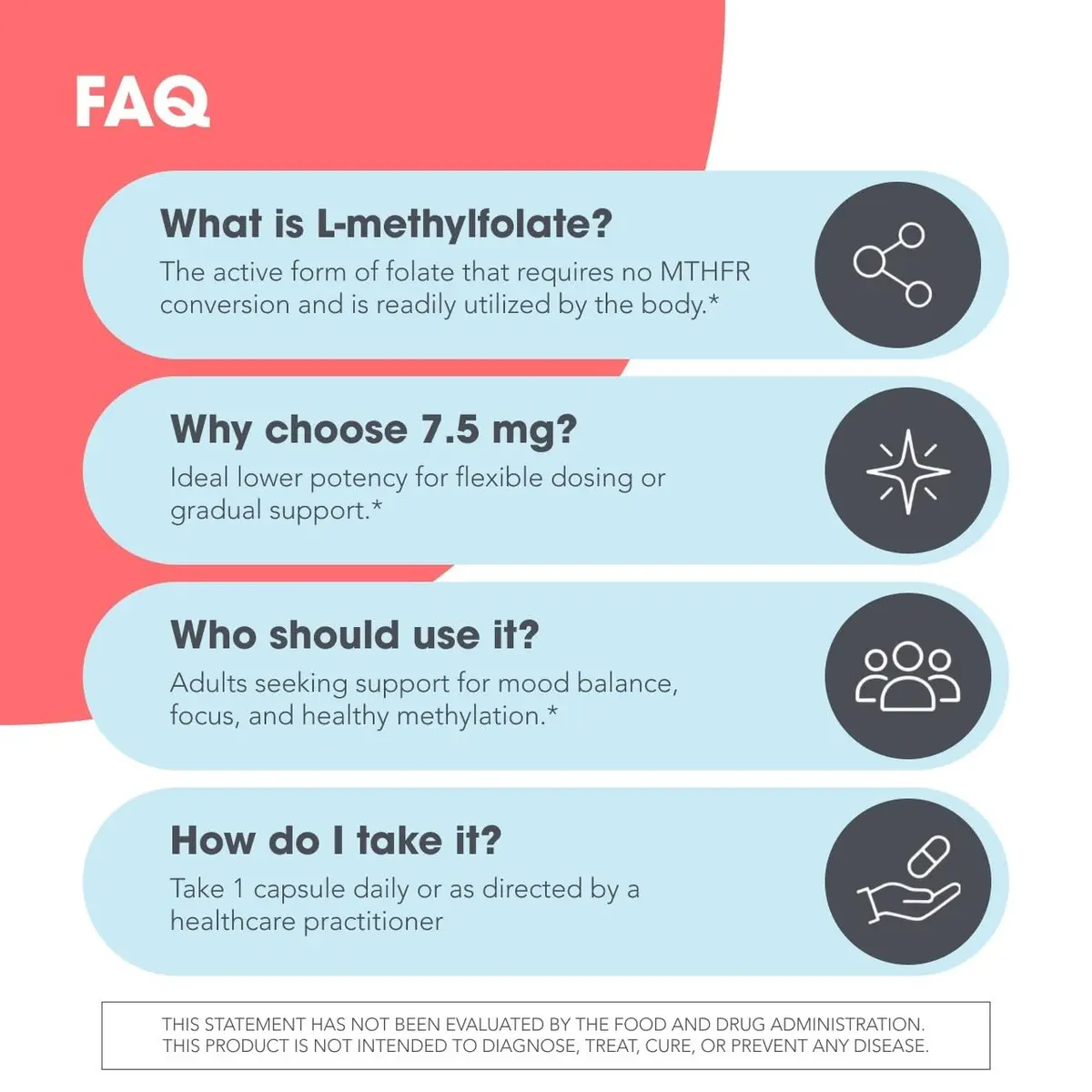 MethylPro L-Methylfolate 7.5 mg | Supports methylation & neurotransmitters | 30 Capsules - view 6