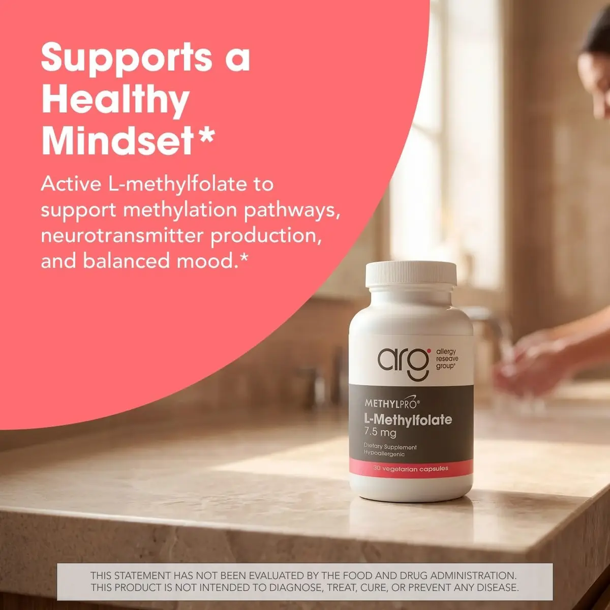 MethylPro L-Methylfolate 7.5 mg | Supports methylation & neurotransmitters | 30 Capsules - view 2