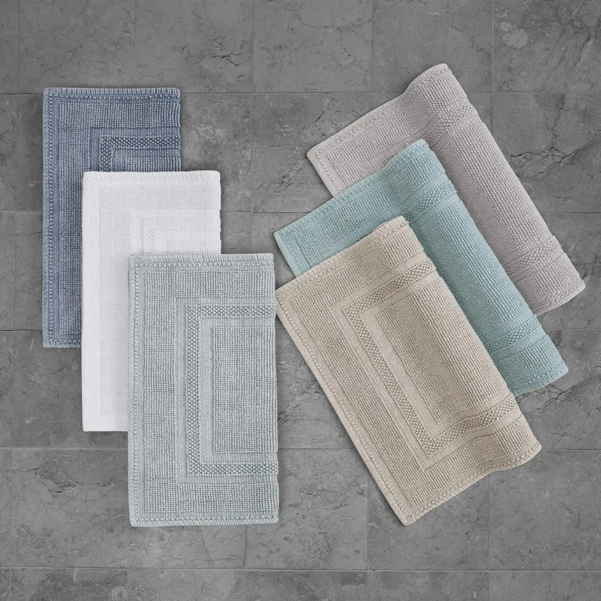 Jean Pierre - Stonewash Racetrack Bath Rug, Cotton, Premium Bathroom Decor, Machine Washable, Highly Absorbent, Measures 21" x 34" - view 8