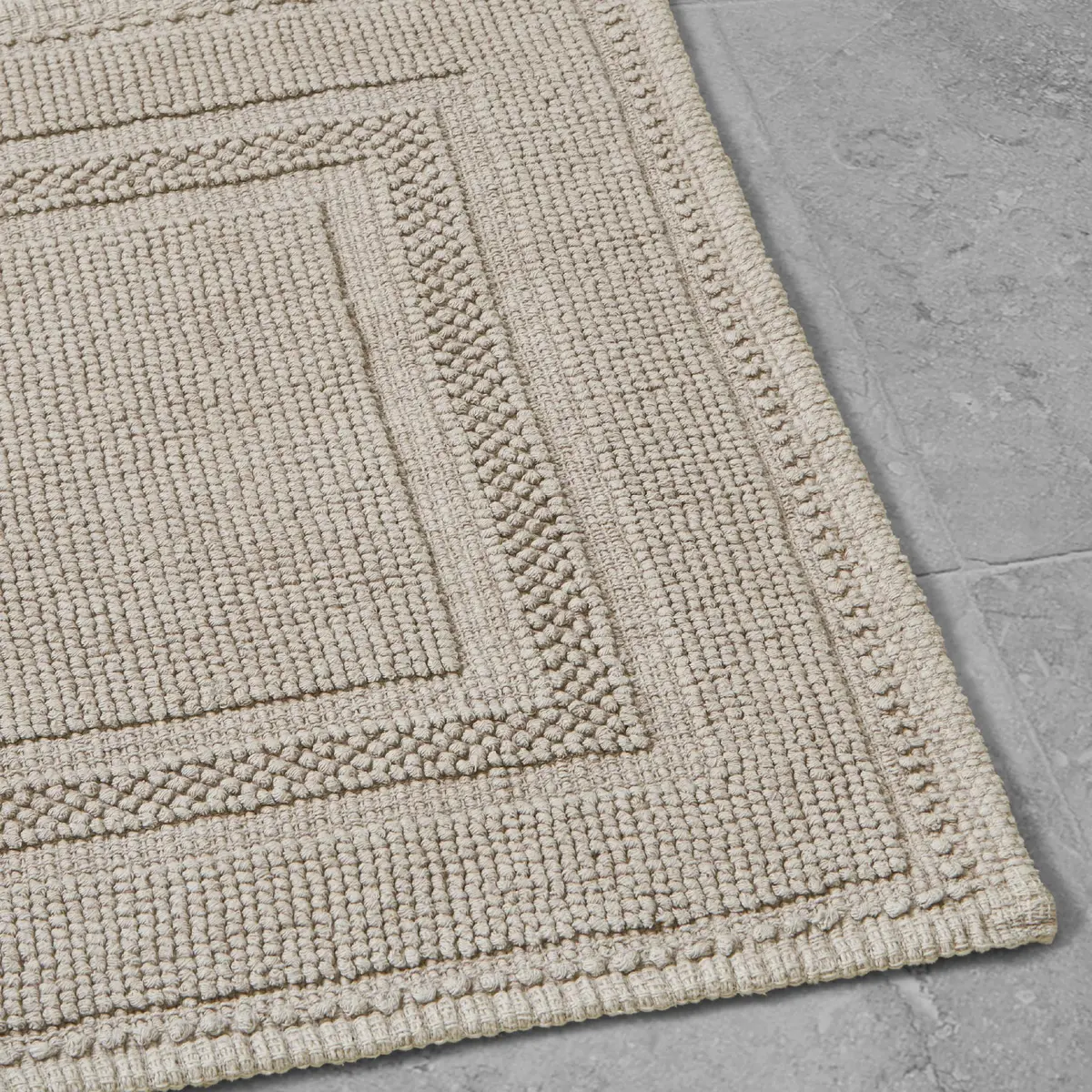 Jean Pierre - Stonewash Racetrack Bath Rug, Cotton, Premium Bathroom Decor, Machine Washable, Highly Absorbent, Measures 21" x 34" - view 2