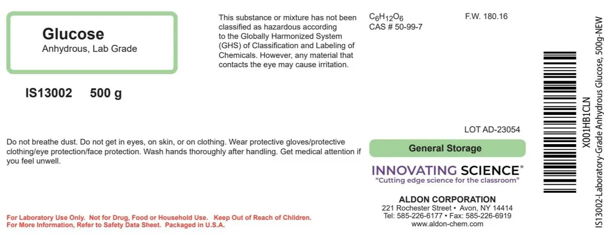 ALDON Laboratory-Grade Anhydrous Glucose 500g | Food Science & Research Use - view 2