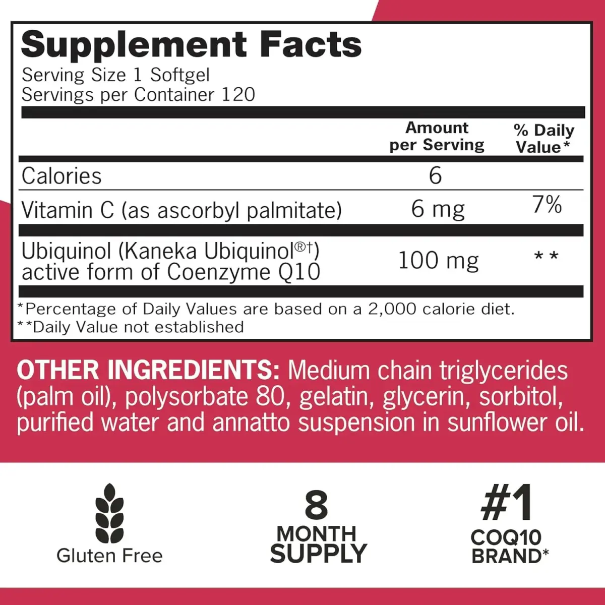 Qunol Mega Ubiquinol CoQ10 100mg Softgels, 240 Count | Superior Absorption for Heart Health - view 6