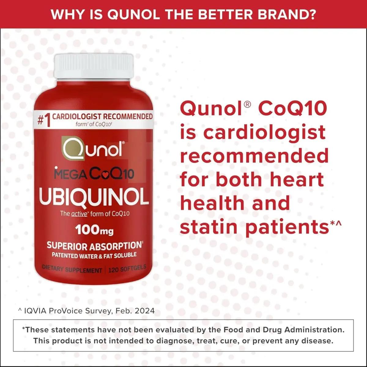 Qunol Mega Ubiquinol CoQ10 100mg Softgels, 240 Count | Superior Absorption for Heart Health - view 3