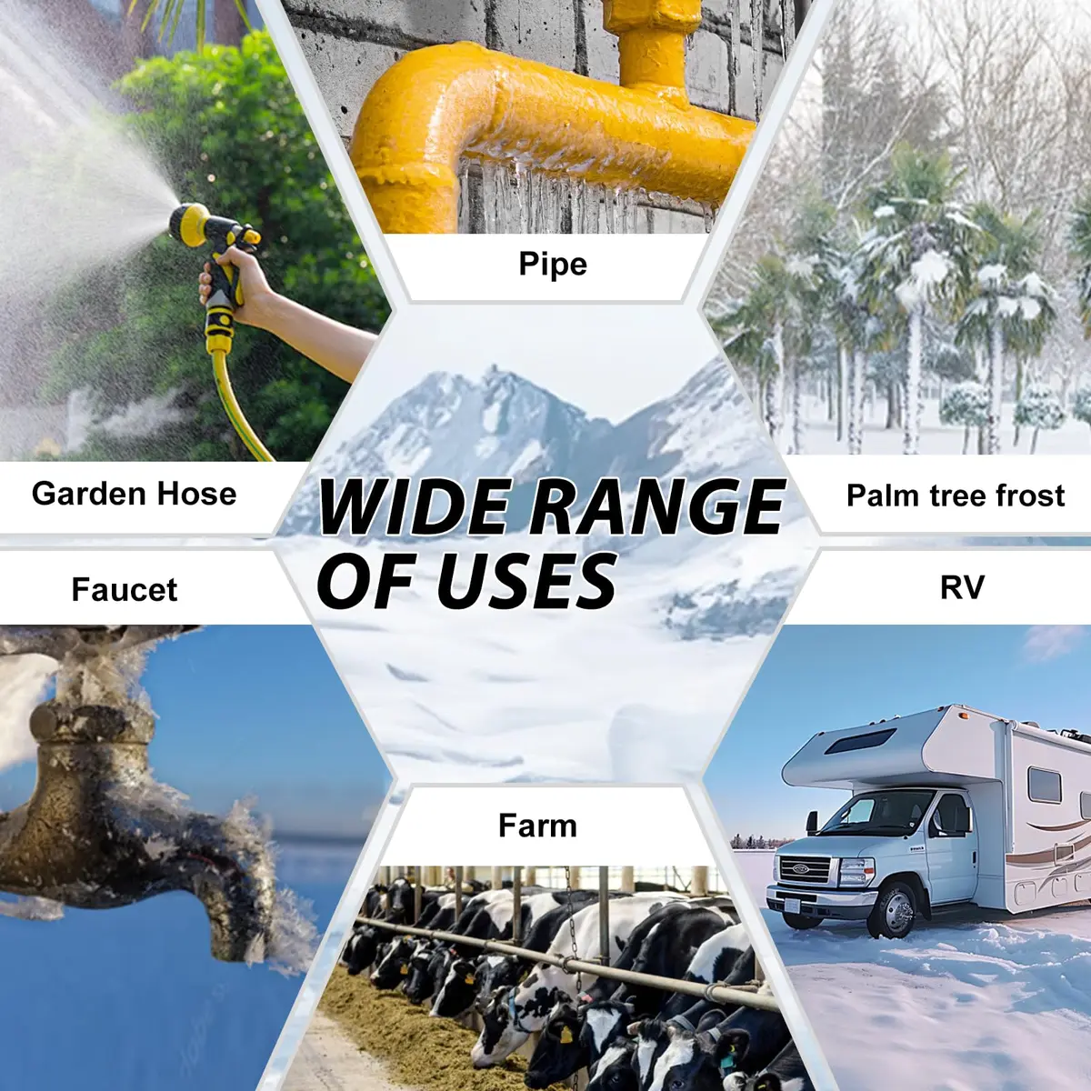 HEATIT 9ft Self-Regulating Heating Cable for Pipe Freeze Protection 3W/FT | Energy-Efficient & Safe - view 10