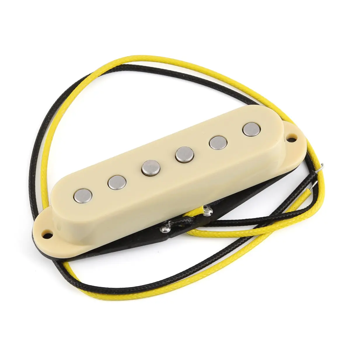 FLEOR Single Coil Pickup Set Cream Staggered Alnico 5 for Electric Guitar | Neck/Middle/Bridge 52mm Spacing - view 6