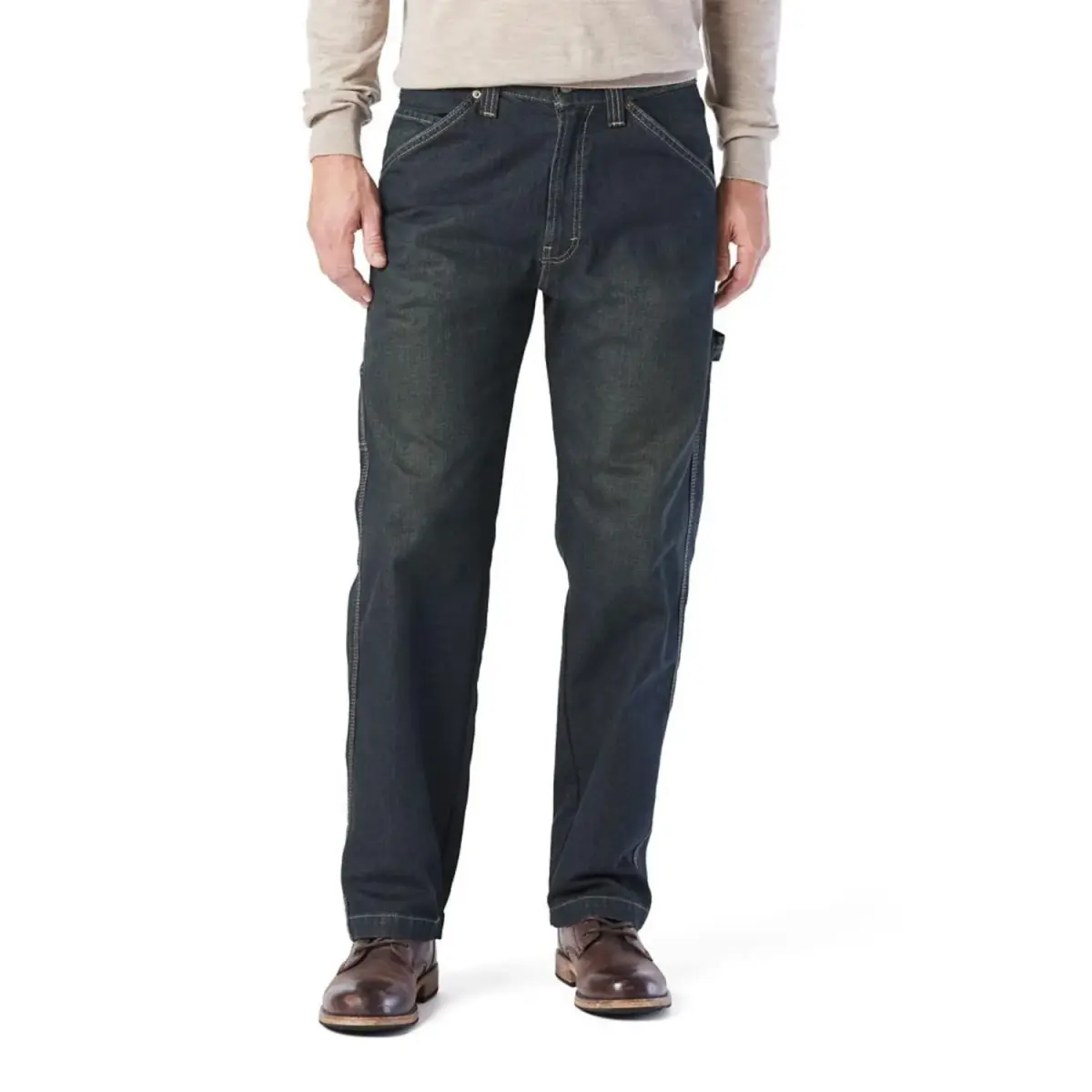 Levi Strauss Signature Gold Men's Carpenter Jeans 34W x 34L | Relaxed Fit, Durable Denim - main product image