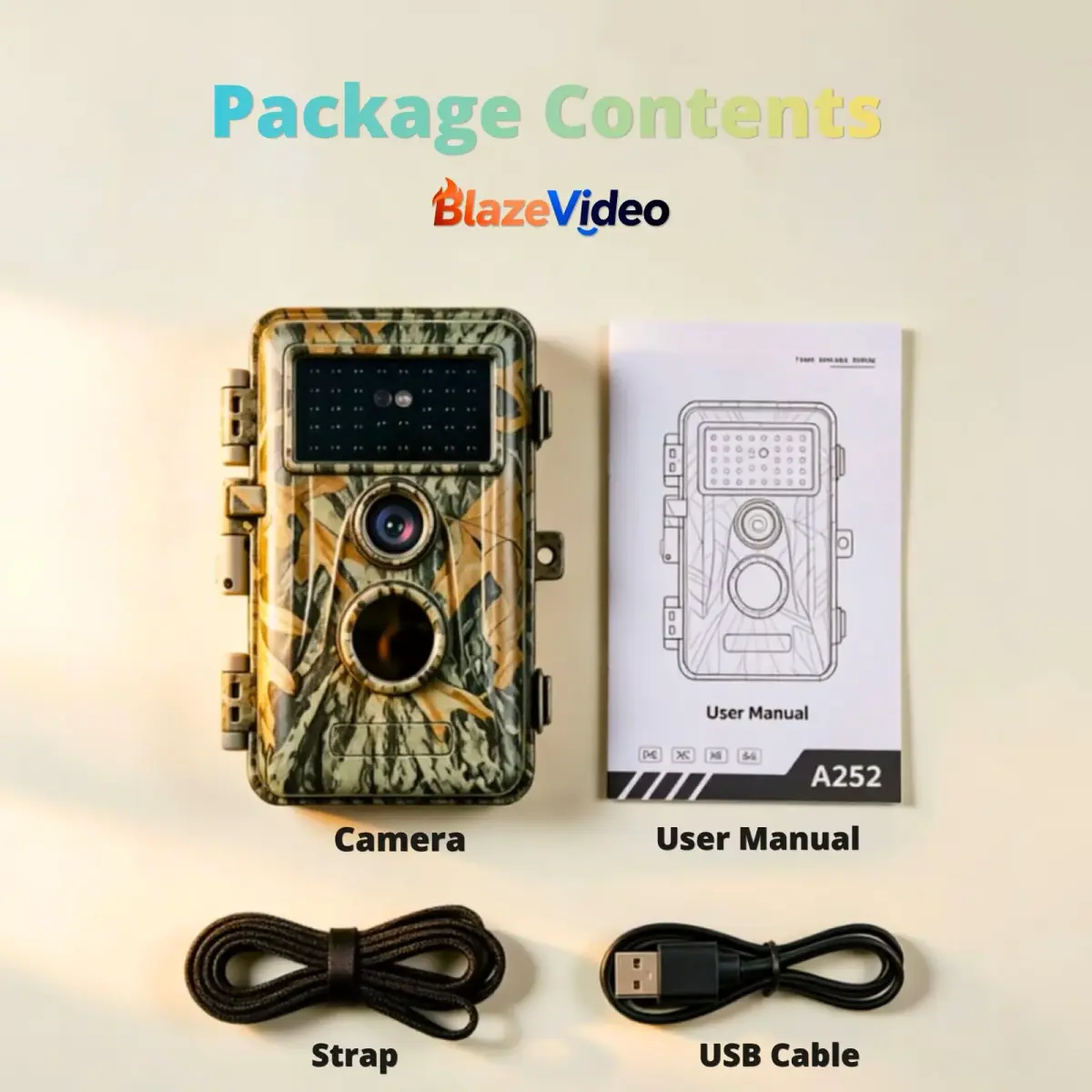 BLAZEVIDEO Trail Camera 64MP 1296P Video, 940nm No-Glow Night Vision, 70° Focused PIR Detection, 0.3s Trigger, 110° FOV, IP66 Cam - view 9