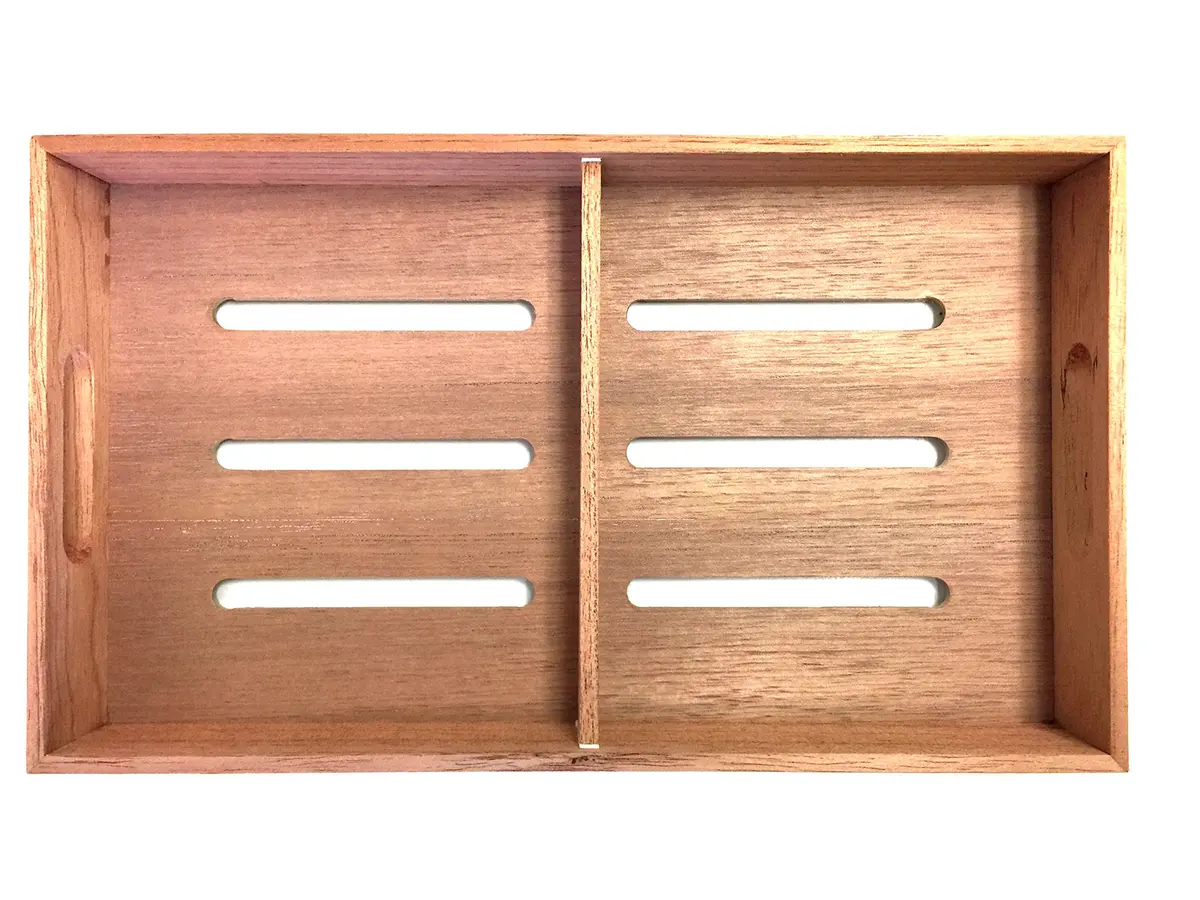 F.e.s.s. Fess Storage Cedar Tray with Adjustable Divider | Versatile Humidor Accessory (70-120 chars) - view 3