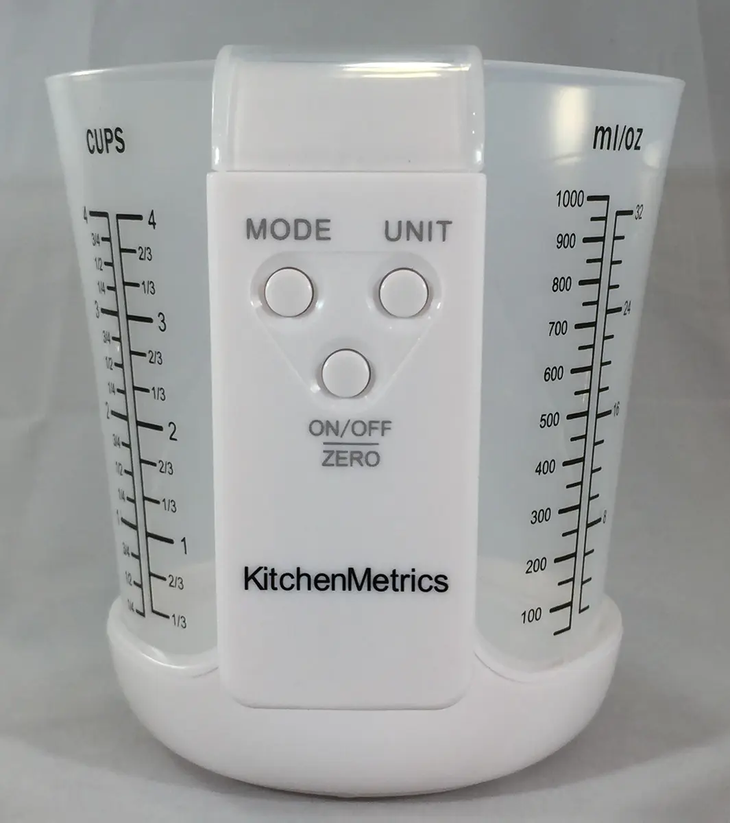 KitchenMetrics Digital Kitchen Scale with 1L Measuring Cup | Accurate Baking & Portion Control - view 4