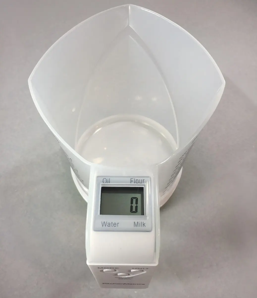 KitchenMetrics Digital Kitchen Scale with 1L Measuring Cup | Accurate Baking & Portion Control - view 7