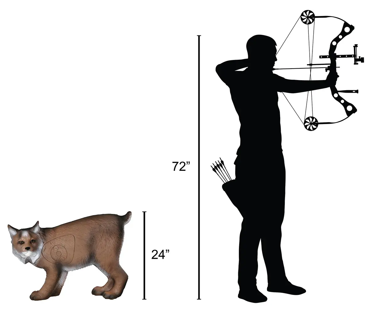 Delta McKenzie Pro 3D Lynx Archery Target, Tan, 24x36 | ASA Approved, Realistic Size & Features - view 2