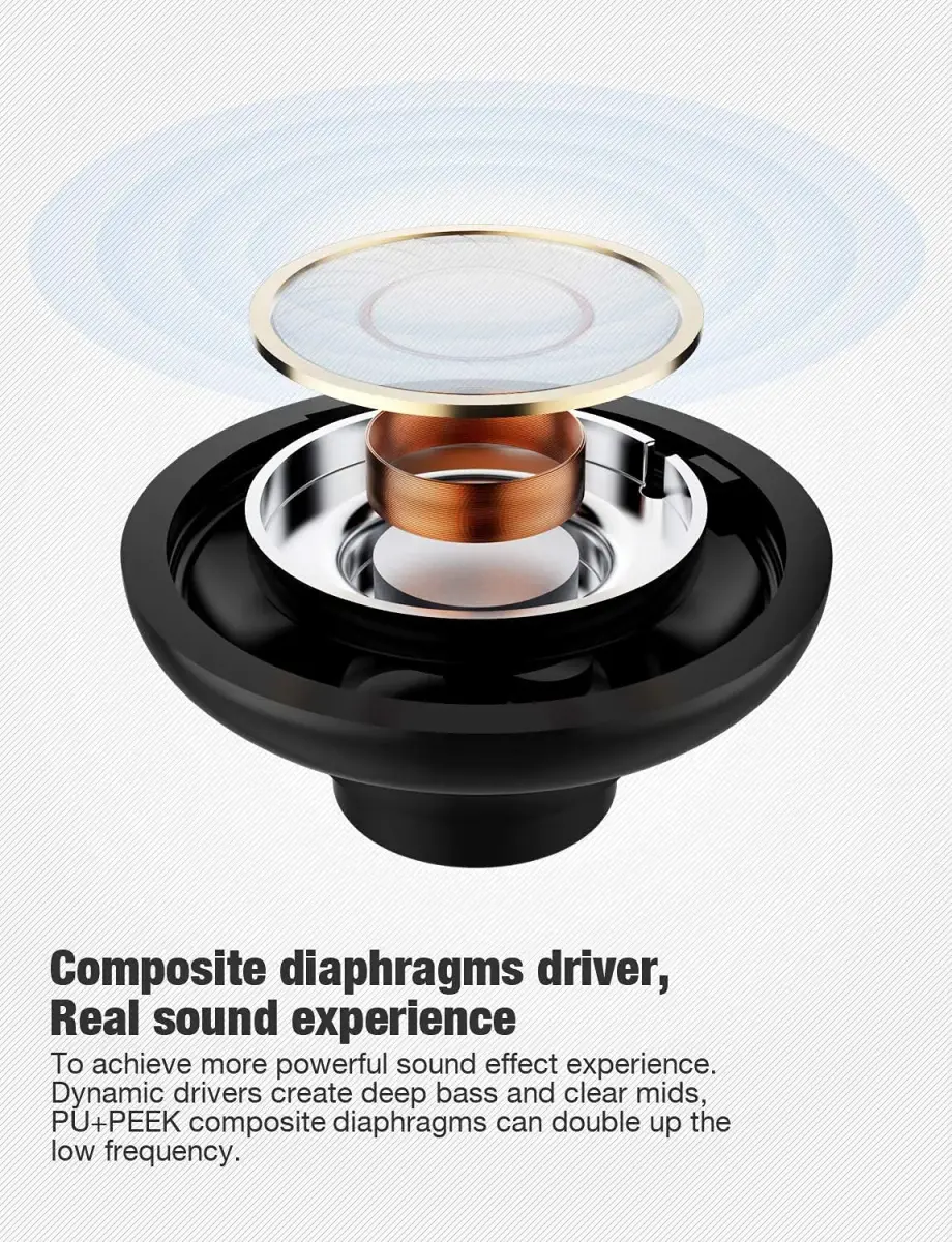 Otium U18 True Wireless Earbuds with Charging Case | Bluetooth 5.3, 16-Hour Playtime, IPX7 Waterproof - view 3