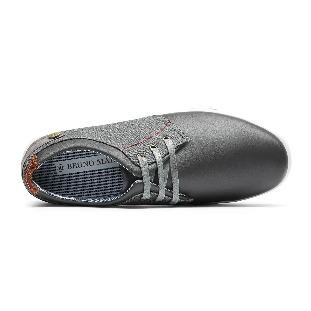 Bruno Marc Men's Fashion Sneakers Grey 25cm (9.7in) | Classic Style & Comfort - view 6