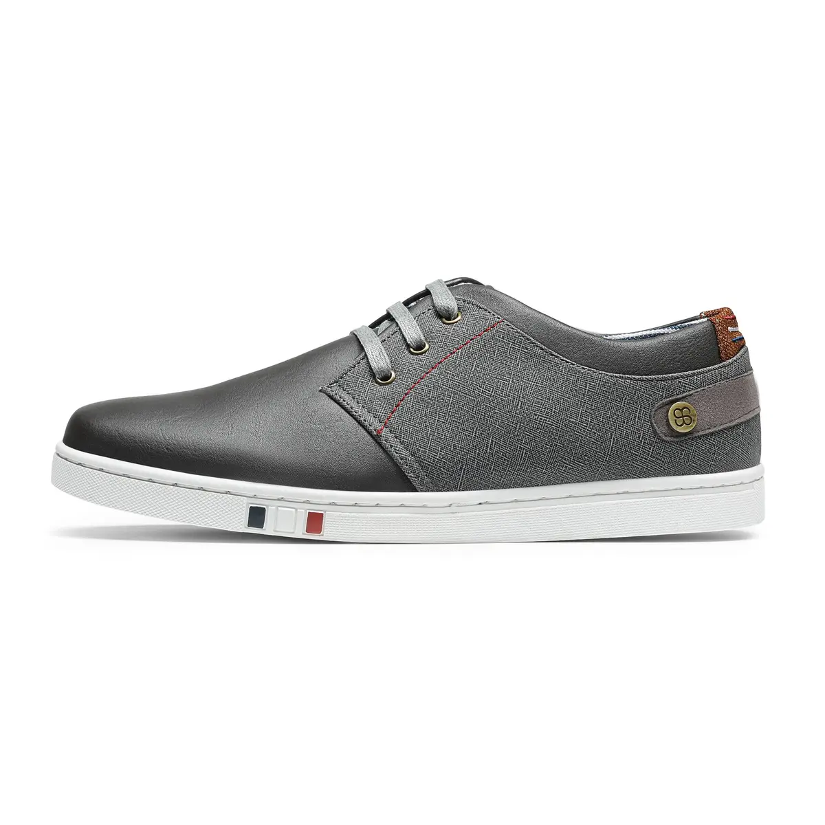 Bruno Marc Men's Fashion Sneakers Grey 25cm (9.7in) | Classic Style & Comfort - view 2