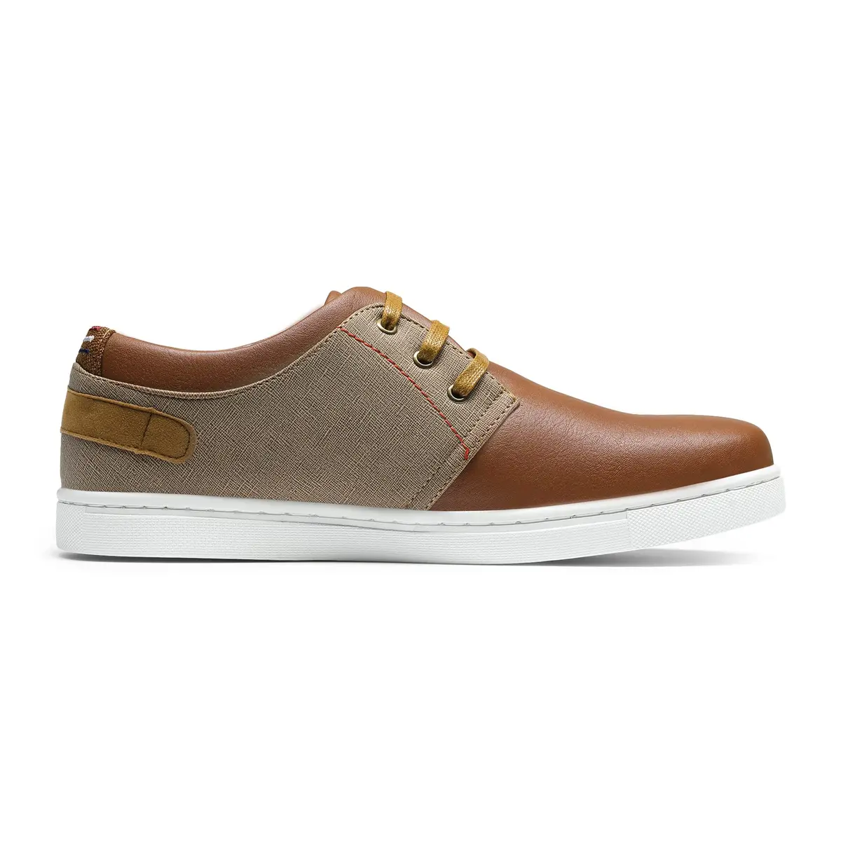 Bruno Marc Men's Fashion Sneakers Tan US 8 (26.0 cm) | Classic Oxford Style Lace-Up Comfort - view 6