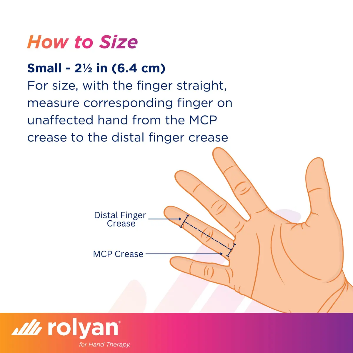 Rolyan Sof-Stretch Extension Splint Small White | Dynamic Finger Brace for PIP Joint Extension & Mallet Finger Support - view 2
