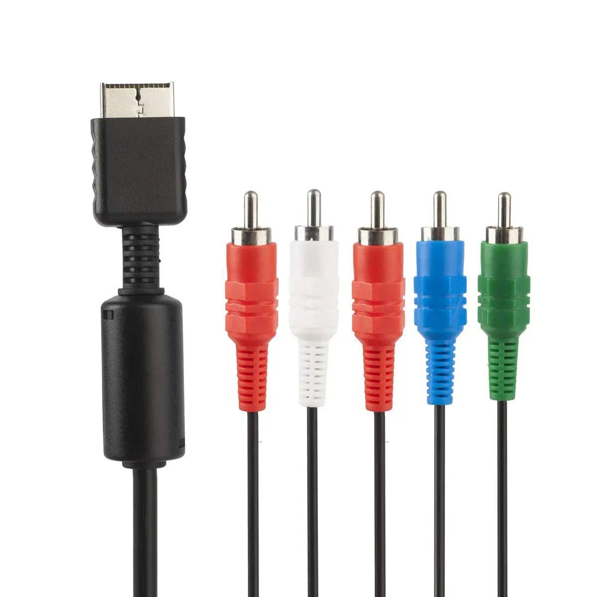 TENINYU Compatible with PS2/PS3/PS3 Slim HDTV-Ready TV HD Component AV Cable 6FT Black | Sharp Video & Sound - view 2