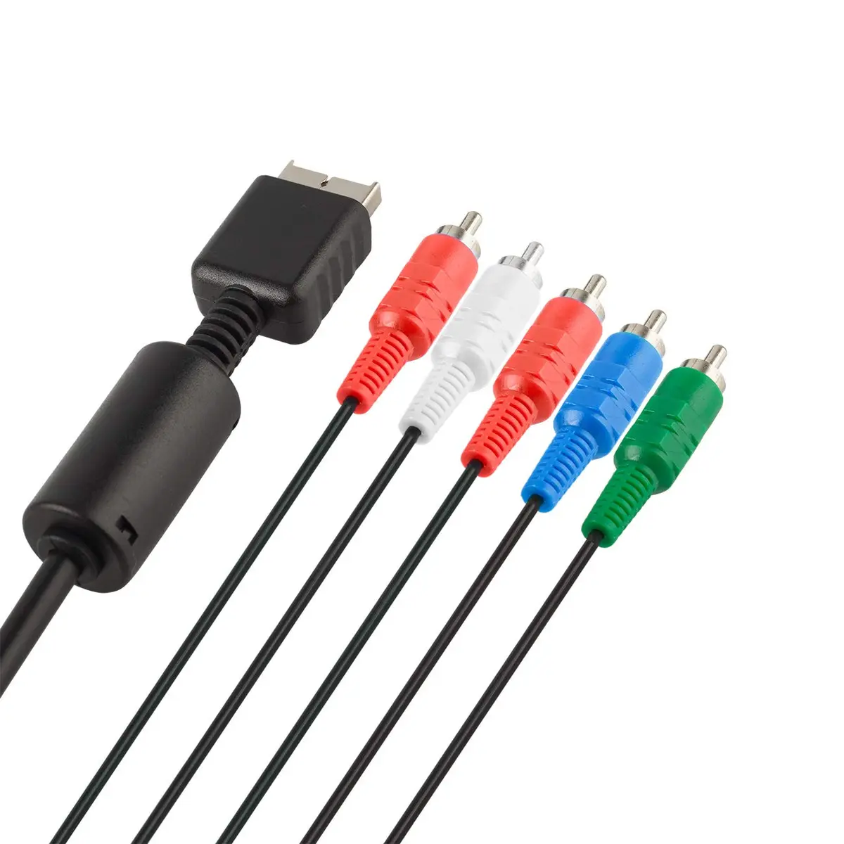 TENINYU Compatible with PS2/PS3/PS3 Slim HDTV-Ready TV HD Component AV Cable 6FT Black | Sharp Video & Sound - view 3