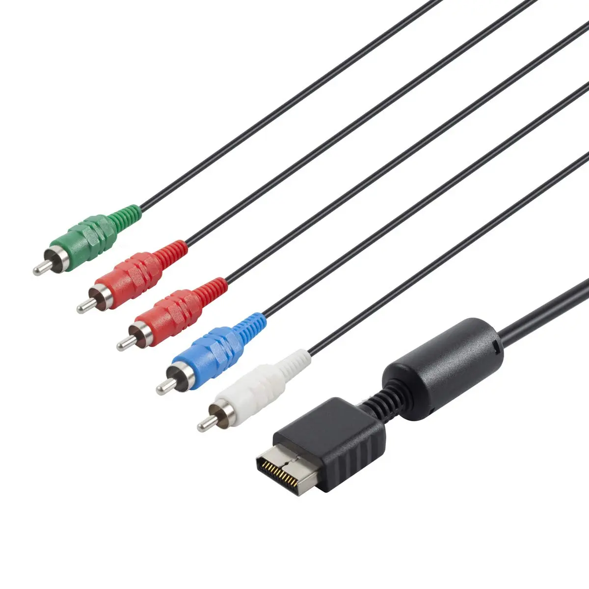 TENINYU Compatible with PS2/PS3/PS3 Slim HDTV-Ready TV HD Component AV Cable 6FT Black | Sharp Video & Sound - view 4