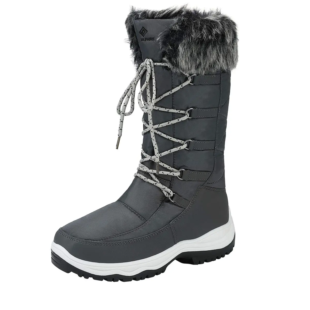 DREAM PAIRS Women's Warm Faux Fur Lined Mid-Calf Snow Boots Size 11 | Waterproof & Insulated for Indian Winters - main product image