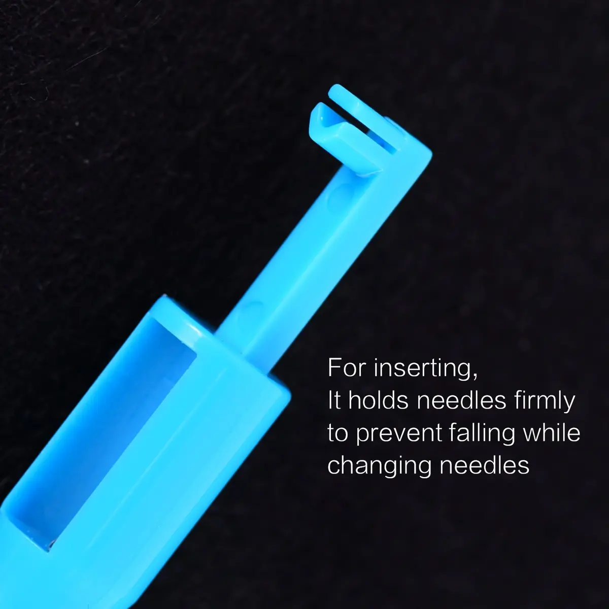 Hicarer Sewing Machine Needle Threader Set, 3 Pieces, Automatic Needle Inserter, for Household Sewing Machines, Blue & White | Easy Threading & Needle Holding - view 3
