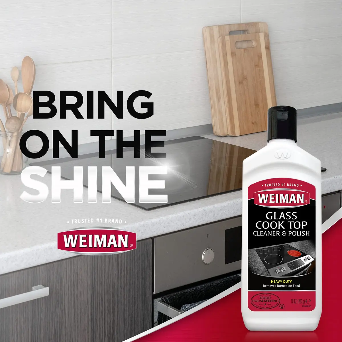 Weiman Ceramic and Glass Cooktop Cleaner and Polish 20 Ounce (591 ml) | Gentle Formula for Streak-Free Shine - view 7