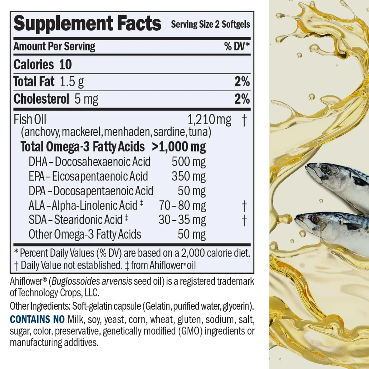 ANDREW LESSMAN ProCaps Essential Omega 3 Fish Oil 1200 mg | Premium Fish Oil Softgels for Daily Omega-3 Nutrition - view 2