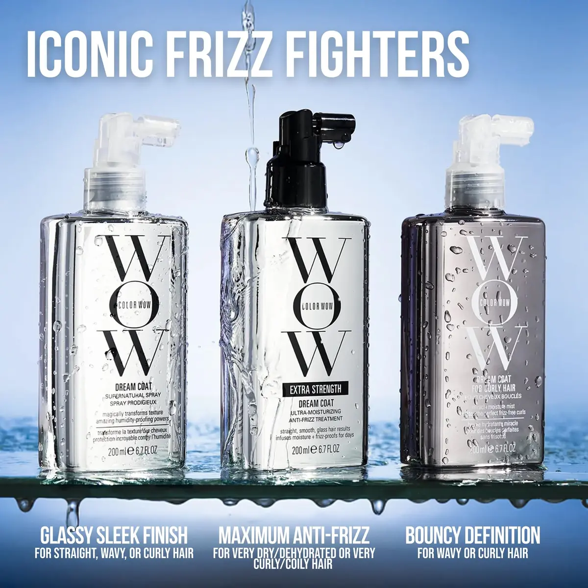 COLOR WOW Dream Coat – Anti-Humidity Frizz Control Spray for Glass Hair | 6.7 Fl Oz, Humidity-Blocking, Lasts 3-4 Washes - view 9