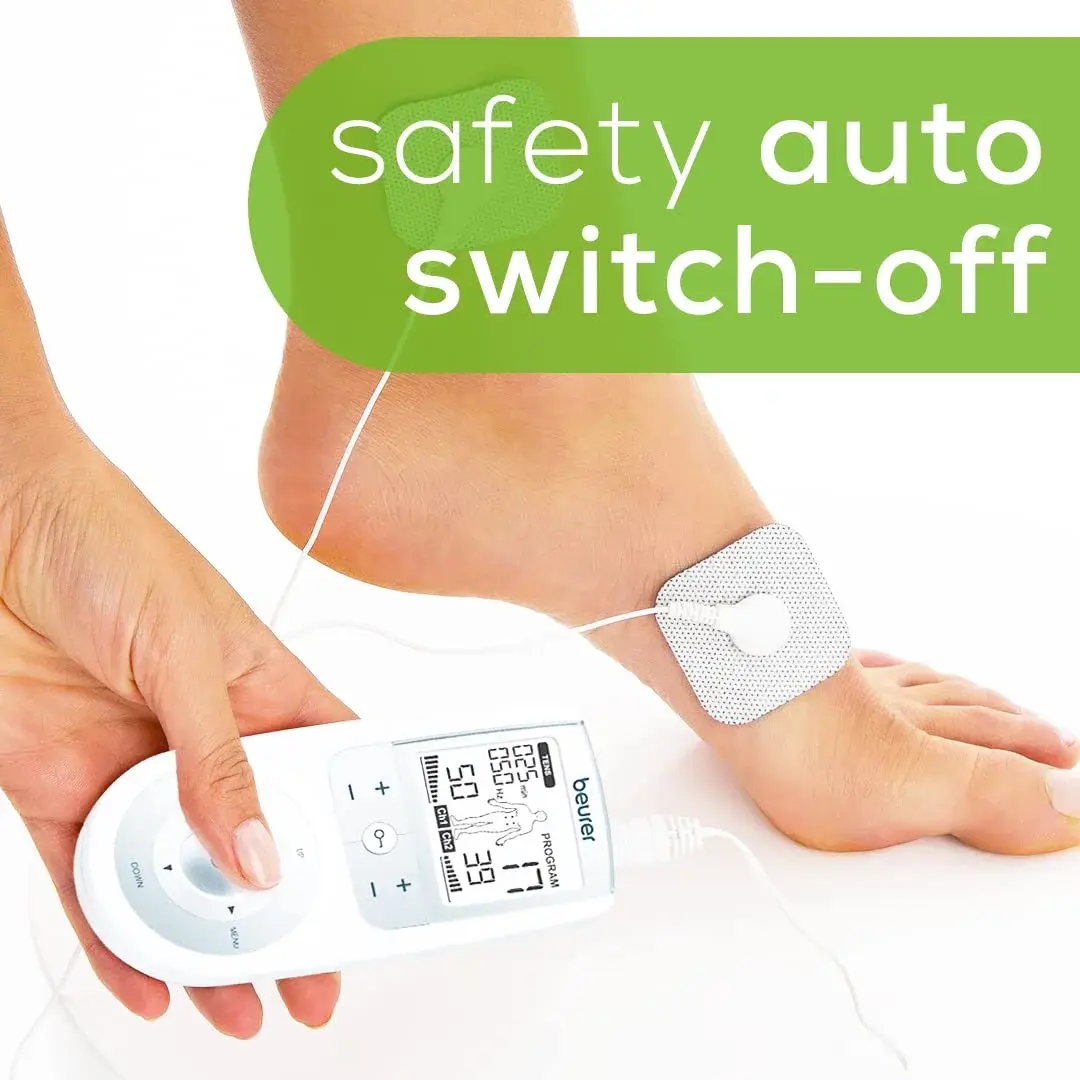 Beurer EM44 TENS Unit Muscle Stimulator with 50 Intensity Levels & 15 Programs | 0.36 kg (0.8 lb) - view 8