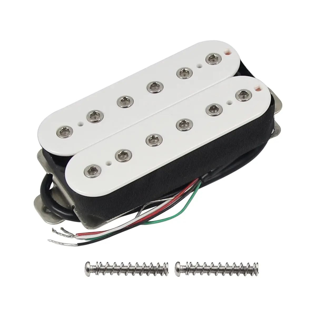 FLEOR Alnico 5 Electric Guitar Bridge Pickup White | Fully Wax Potted Humbucker - main product image