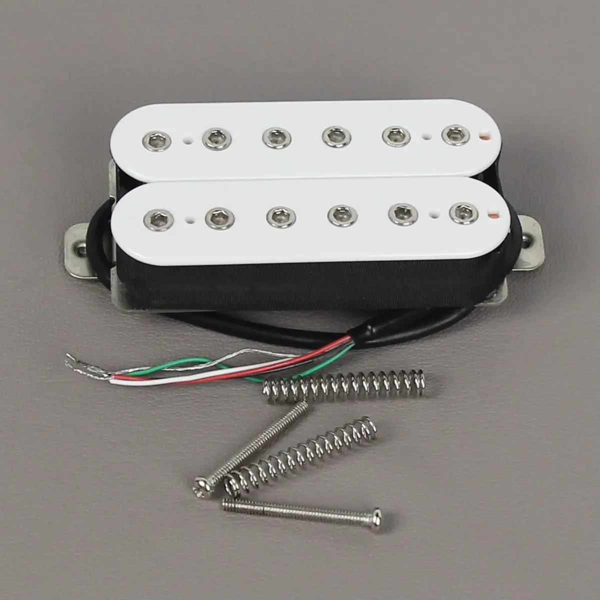 FLEOR Alnico 5 Electric Guitar Bridge Pickup White | Fully Wax Potted Humbucker - view 6
