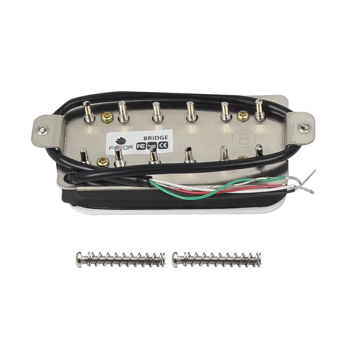 FLEOR Alnico 5 Electric Guitar Bridge Pickup White | Fully Wax Potted Humbucker - view 4