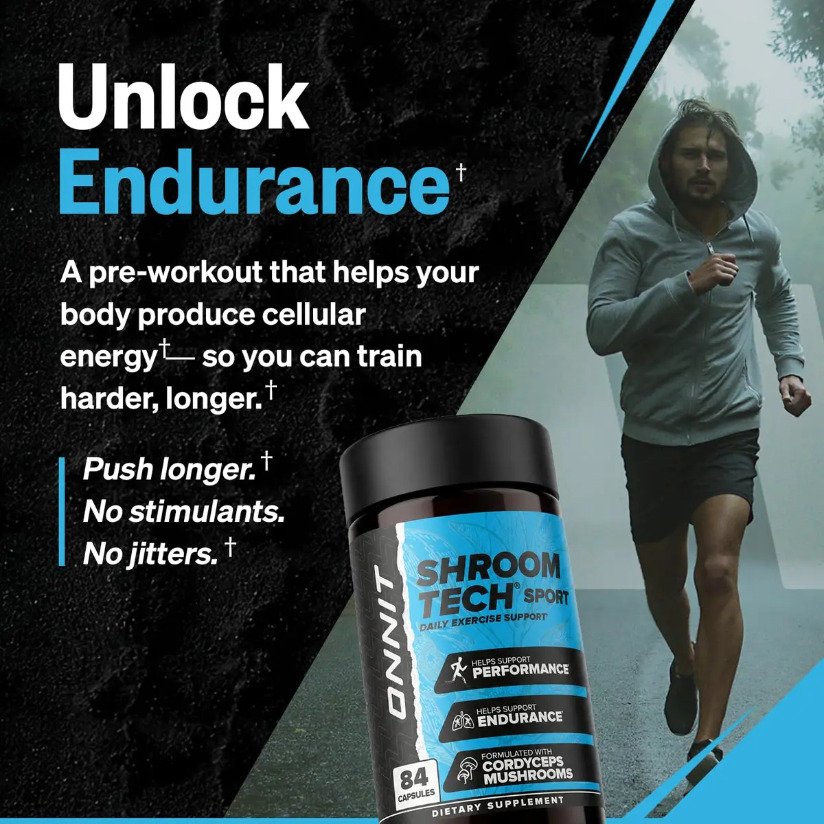 ONNIT Shroom Tech Sport Caffeine-Free Cordyceps Pre-Workout Capsules 28 Count | Supports Exercise Endurance - view 3