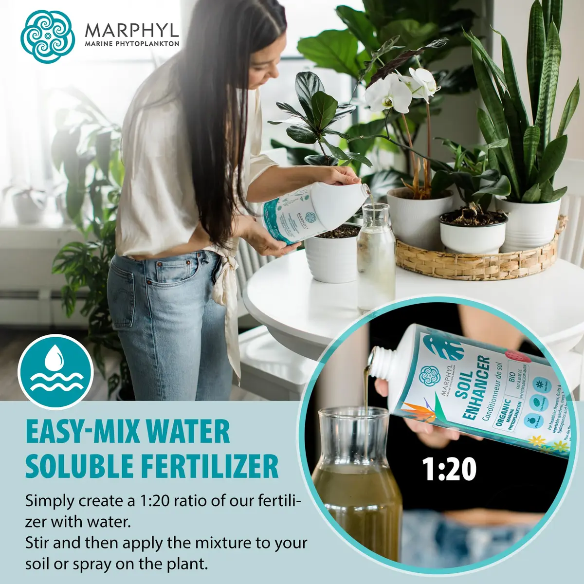 MARPHYL All-Purpose Plant Food – Organic Nutrient-Rich Fertilizer & Soil Enhancer for Indoor & Outdoor Flowers, Vegetables, Succulents, Bamboo & Hydroponics | Organic & Environmentally Safe - view 6