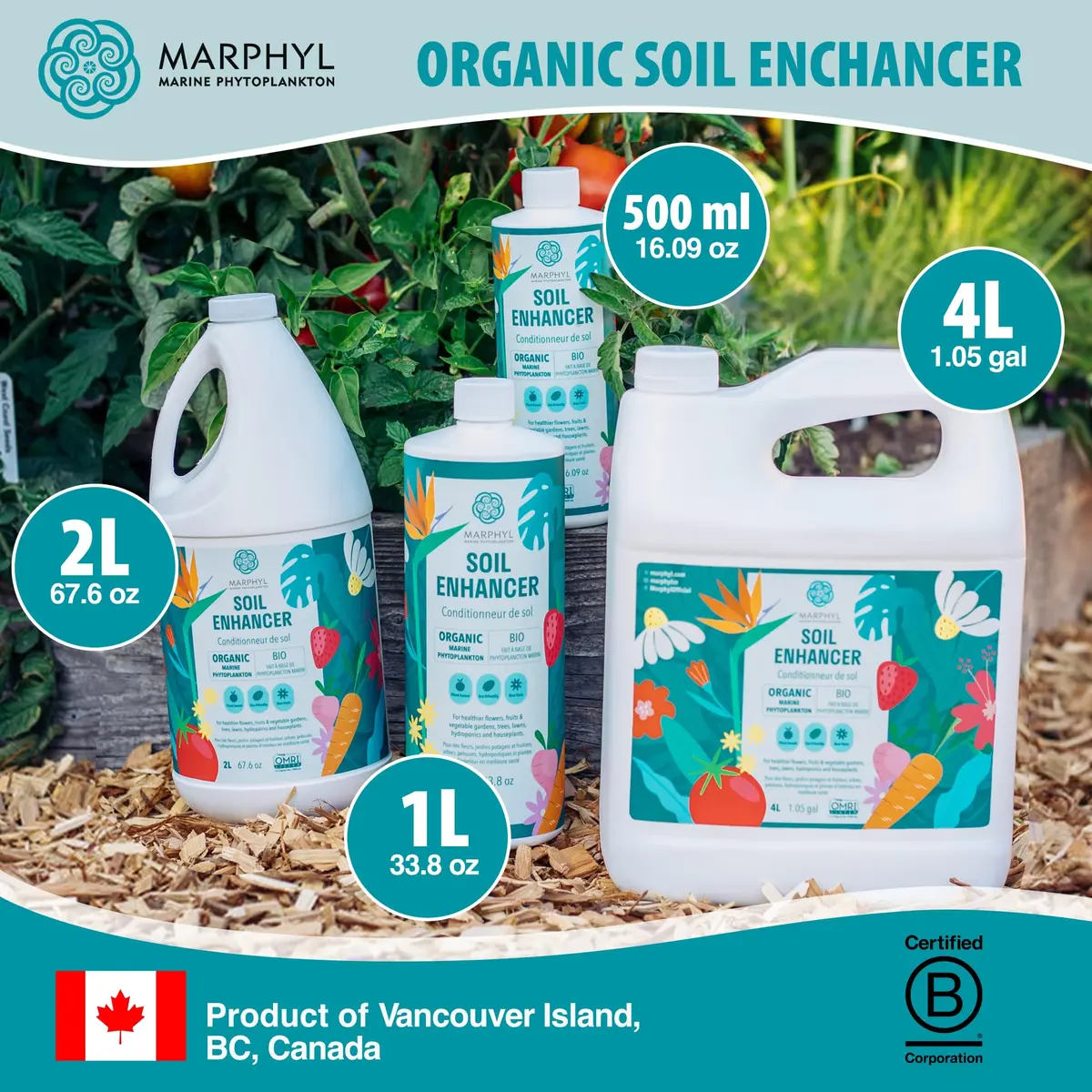 MARPHYL All-Purpose Plant Food – Organic Nutrient-Rich Fertilizer & Soil Enhancer for Indoor & Outdoor Flowers, Vegetables, Succulents, Bamboo & Hydroponics | Organic & Environmentally Safe - view 2