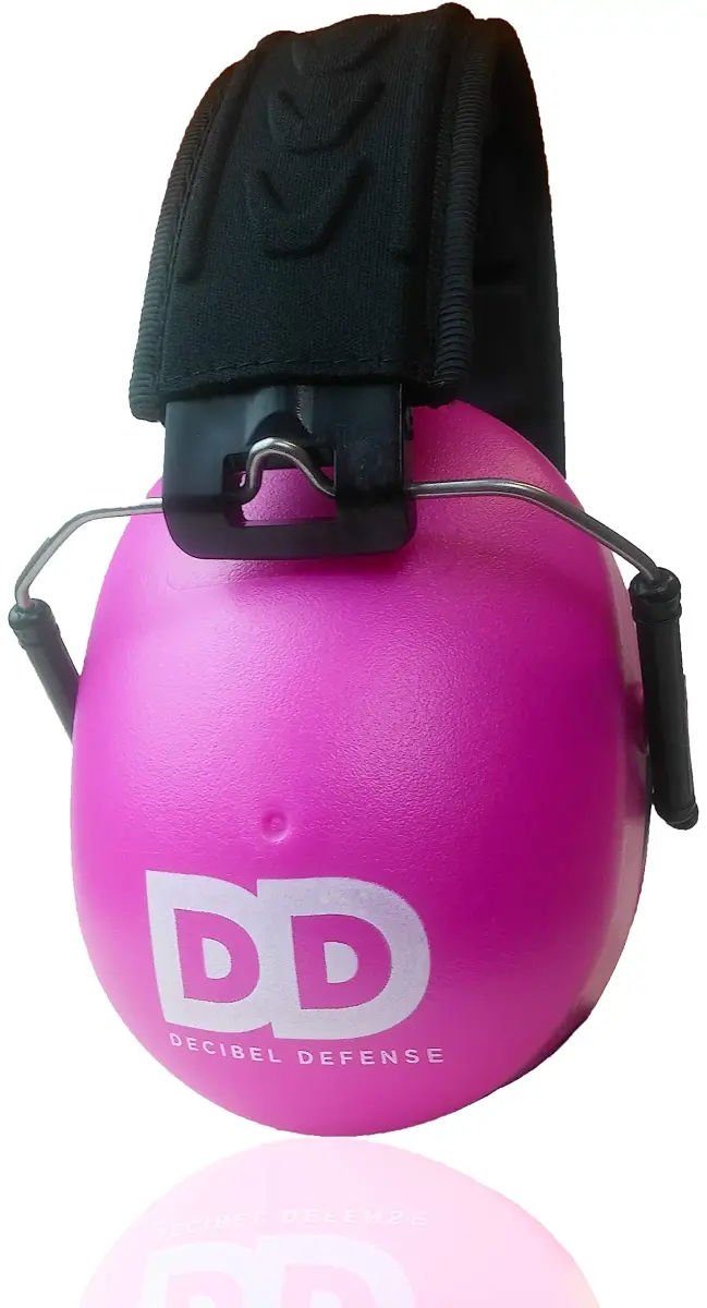 Decibel Defense Pink 37 dB NRR Safety Earmuffs | Superior Noise Reduction for Shooting, Construction, and Loud Events - main product image