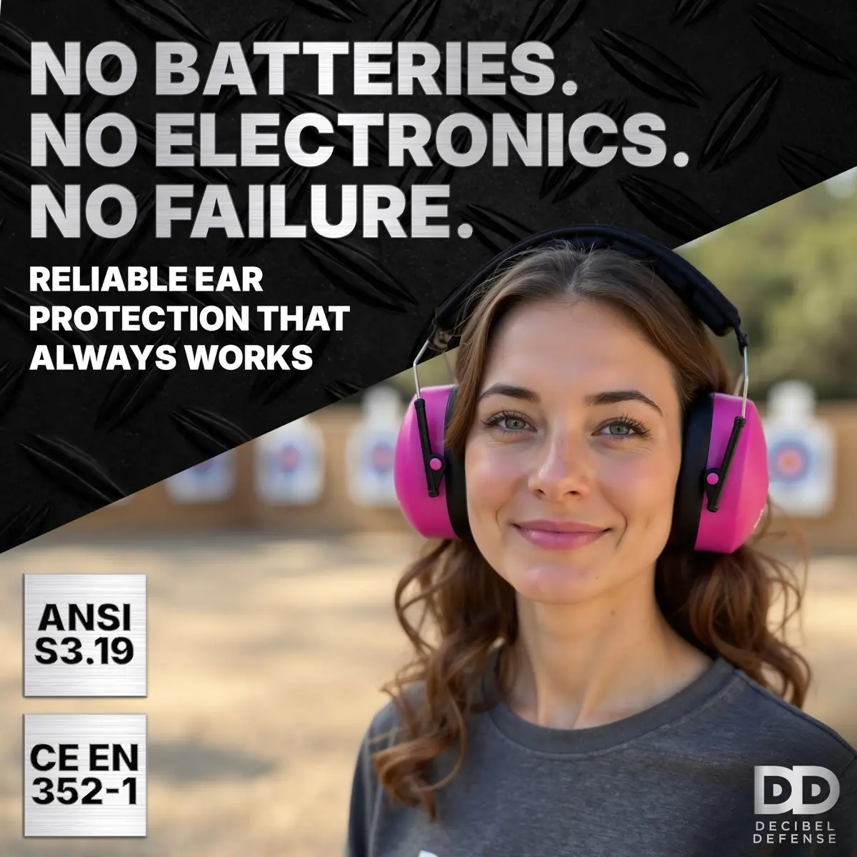 DECIBEL DEFENSE Ear Protection 37 dB NRR Pink | Industry-Leading Noise Reduction for Shooting & Construction - view 5