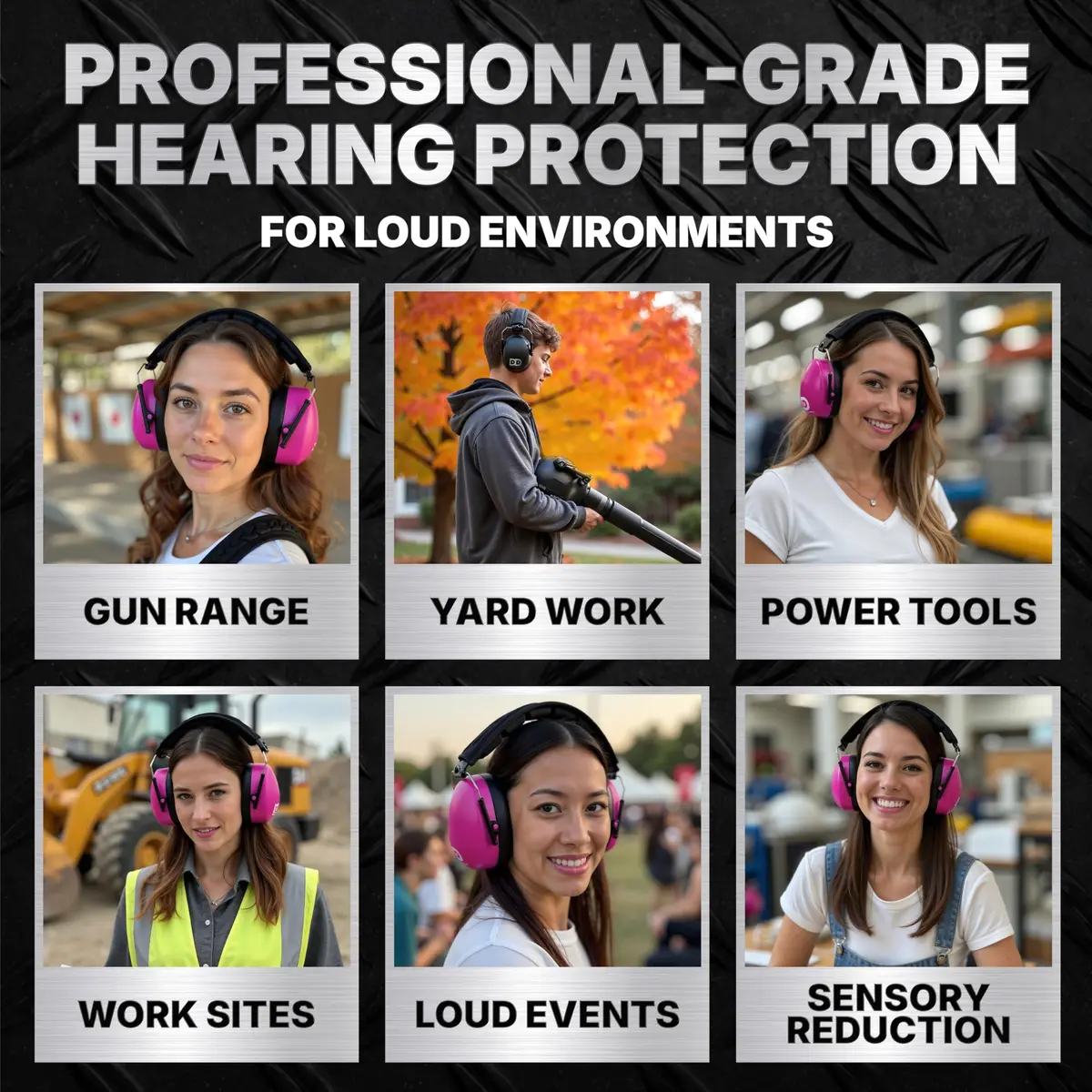 DECIBEL DEFENSE Ear Protection 37 dB NRR Pink | Industry-Leading Noise Reduction for Shooting & Construction - view 6