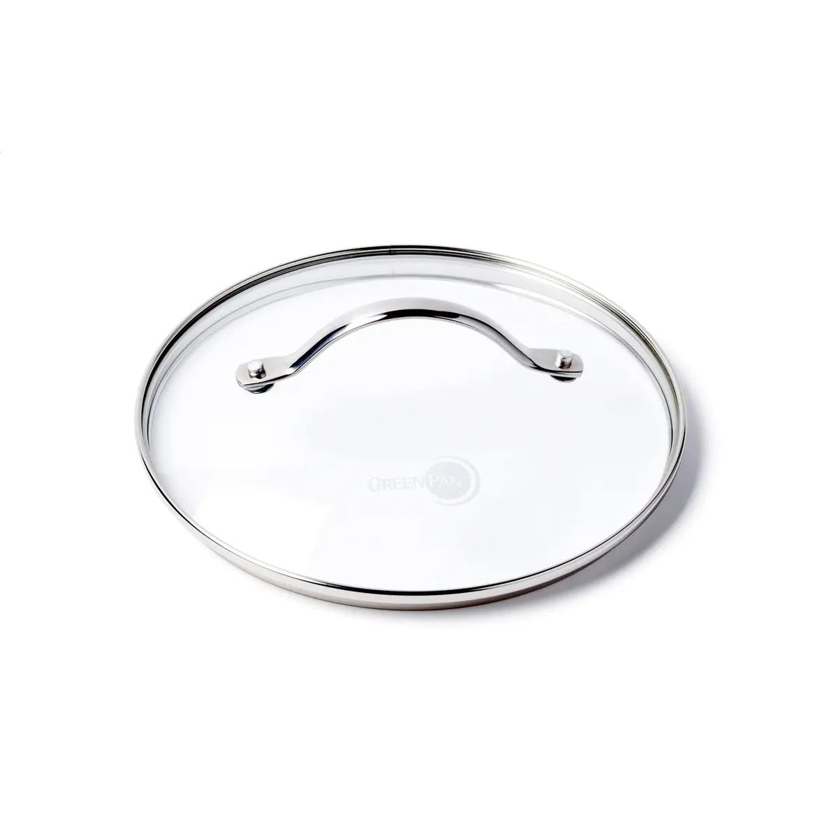GreenPan Glass Lid with Stainless Steel Handle, 8" | Tempered Glass Oven-Safe Lid - main product image