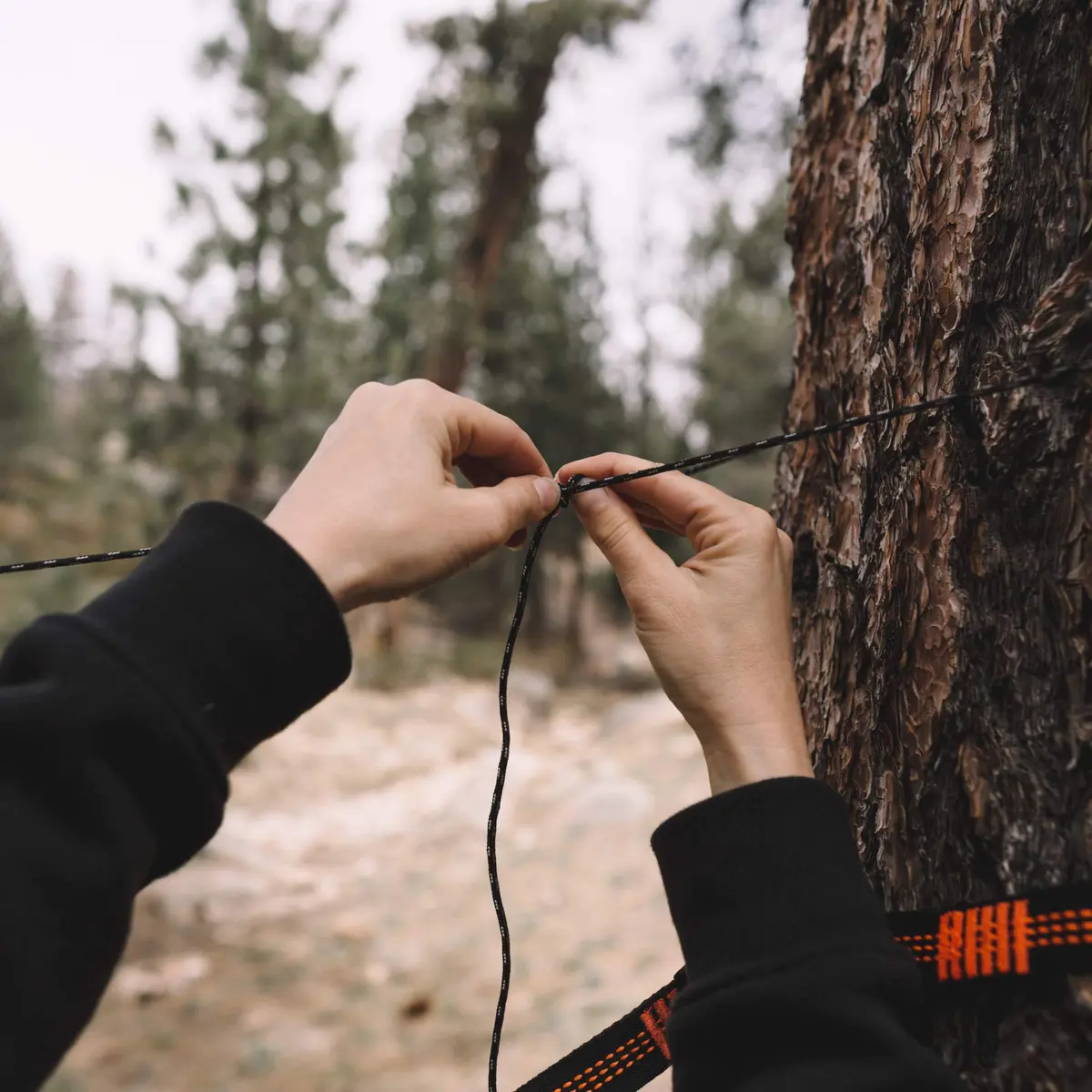 Wise Owl Outfitters SnugNet Hammock Bug Net - Mesh Insect Shield for Camping & Backpacking, Black/Orange | Full Coverage, Ultralight (100-120 chars) - view 2