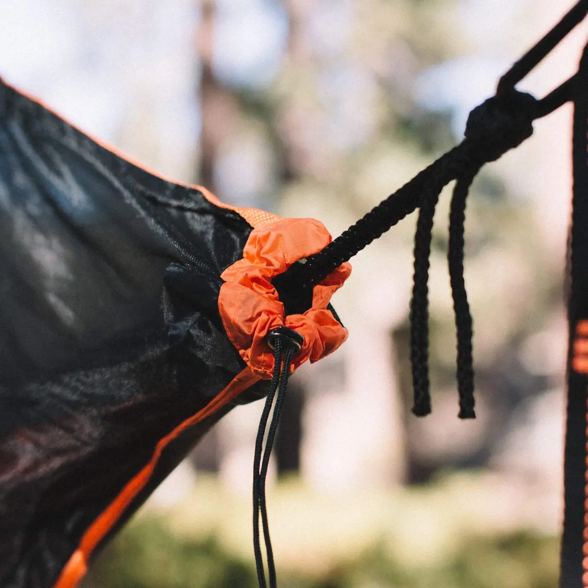 Wise Owl Outfitters SnugNet Hammock Bug Net - Mesh Insect Shield for Camping & Backpacking, Black/Orange | Full Coverage, Ultralight (100-120 chars) - view 4