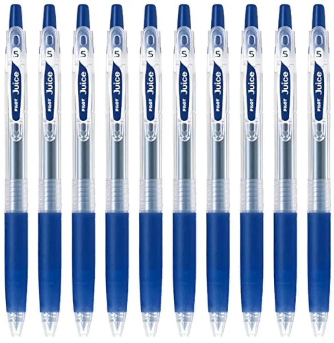Pilot Juice 0.5mm Gel Ink Ballpoint Pen, Blue Black Ink | Extra Fine Point, Refillable, Value Set of 10 - main product image