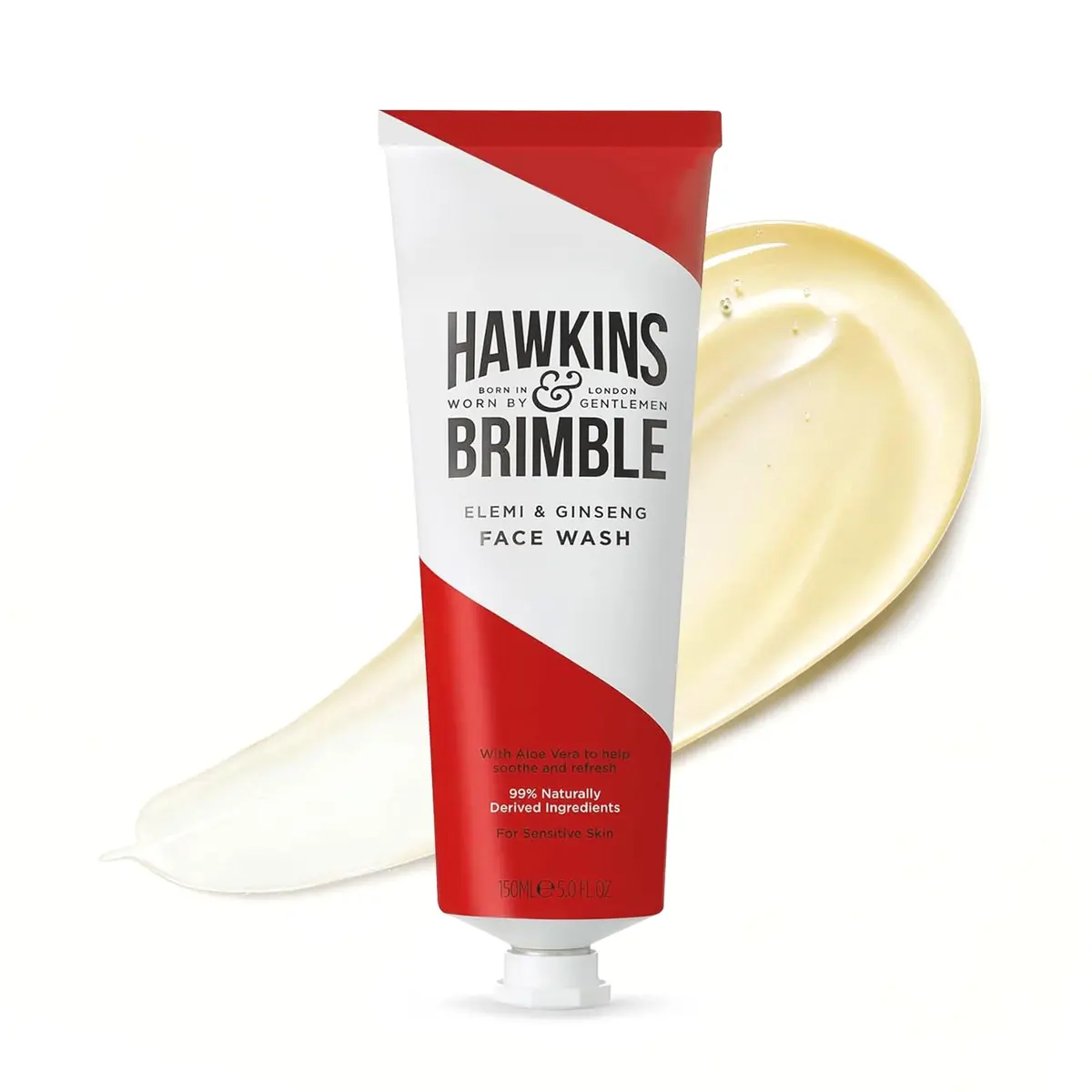 Hawkins & Brimble Mens Face Wash 150ml Aloe Vera for Sensitive Skin | Oil Control & Refreshing - main product image