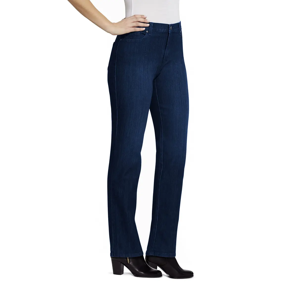 Gloria Vanderbilt Women's Amanda High Rise Tapered Jeans 12 Petite | Classic Casual Fit - view 2